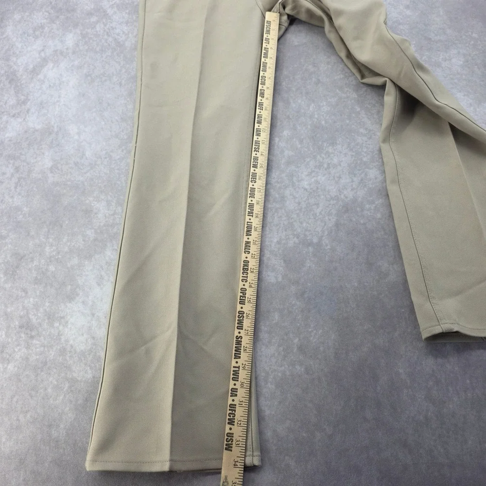 Vintage Levis Sta-Prest Action Slacks 36x34 Tan Beige Western Bootcut Pants